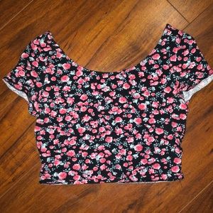Flowery crop top